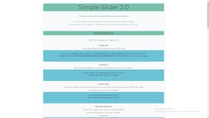 screenshot of SimpleSlider 2.0