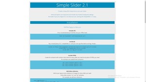 screenshot of SimpleSlider 2.1