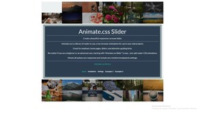 screenshot of Animate.css Slider