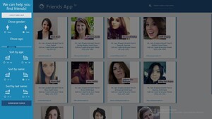 screenshot of Friends App application