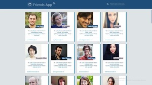 screenshot of Friends App application