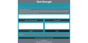 screenshot of Text Encrypt